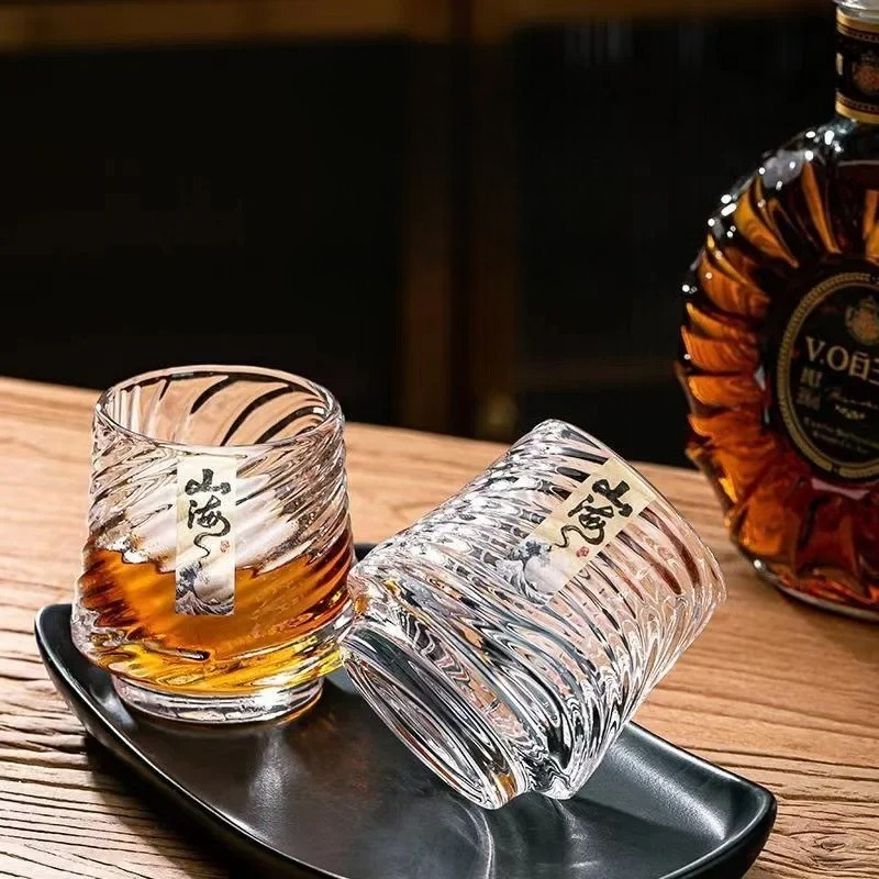 Wine Beer Glass Set - 유리 위스키 컵 세트 상하이 컵