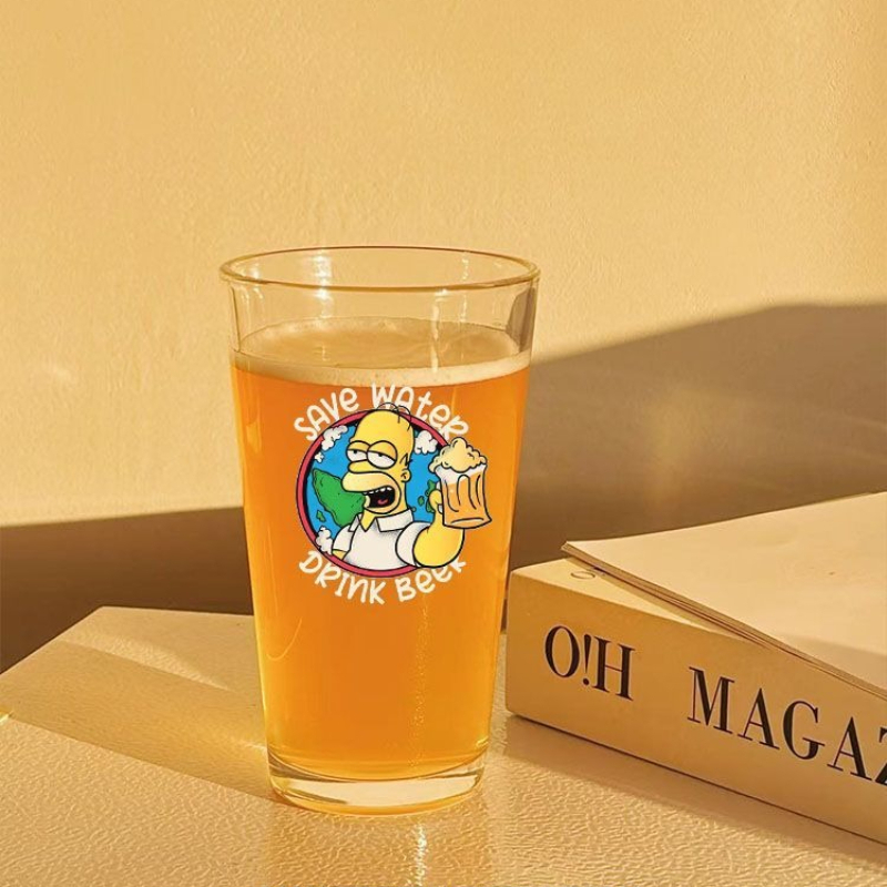 새로운 심슨 가족 크리에이티브 맞춤형 맥주잔 고급스러운 - Wine Beer Glass Set 리뷰 및 가격