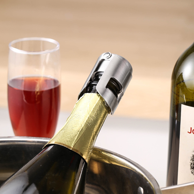 휴대용 스틸 샴페인 병 마개 반짝이는 누수 방지 와인  - Wine Beer Bottle 리뷰 및 가격