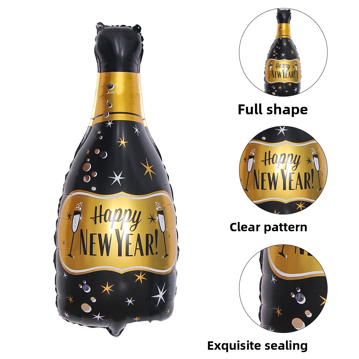 10Pcs 위스키 맥주병 알루미늄 필름 풍선 새해 샴페 - Wine Beer Whiskey Year 리뷰 및 가격