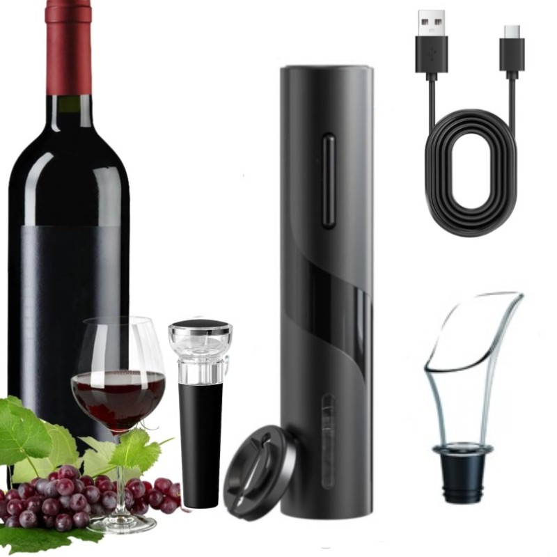 충전식 다기능 전기 자동 코르크 따개 와인 오프너 세트 - Wine Beer Bottle 리뷰 및 가격