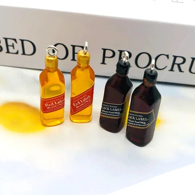 10Pcs 작은 와인 바 병 수지 참 DIY 귀걸이 액 - Wine Beer Bottle 리뷰 및 가격