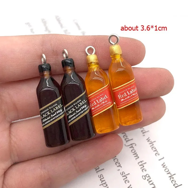 10Pcs 작은 와인 바 병 수지 참 DIY 귀걸이 액 - Wine Beer Bottle 리뷰 및 가격
