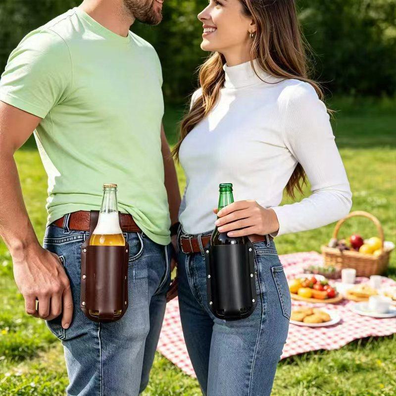 튼튼한 구조와 간편한 벨트 부착 기능을 갖춘 가죽 맥주 - Wine Beer Bottle 리뷰 및 가격